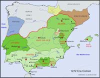 Peninsula Ibérica 1272 Era Comun