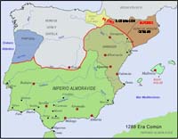 Peninsula Ibérica 1286 Era Comun